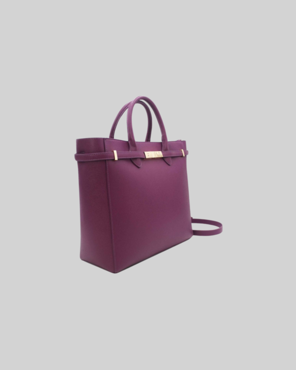 Sac Ordinateur Femme Orné Ceinture 6980 -Violet