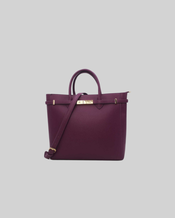 Sac Ordinateur Femme Orné Ceinture 6980 -Violet