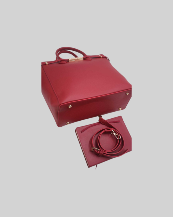 Sac Ordinateur Femme Orné Ceinture 6980 -Rouge