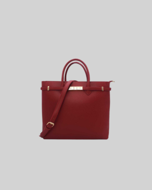 Sac Ordinateur Femme Orné Ceinture 6980 -Rouge