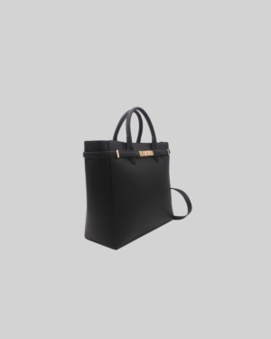 Sac Ordinateur Femme Orné Ceinture 6980 -Noir