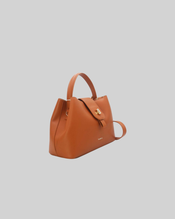 Sac à Main Femme Avec Languette 6982-Brown