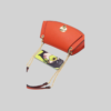 Sac Baguette Vachette Grainée 24C-1488-Orange