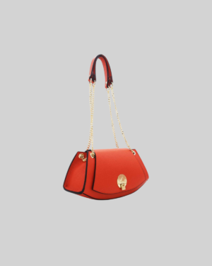 Sac Baguette Vachette Grainée 24C-1488-Orange