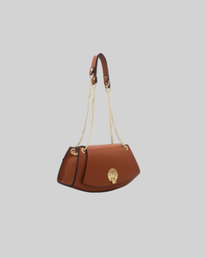 Sac Baguette Vachette Grainée 24C-1488-Camel