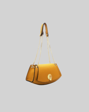 Sac Baguette Vachette Grainée 24C-1488-Jaune